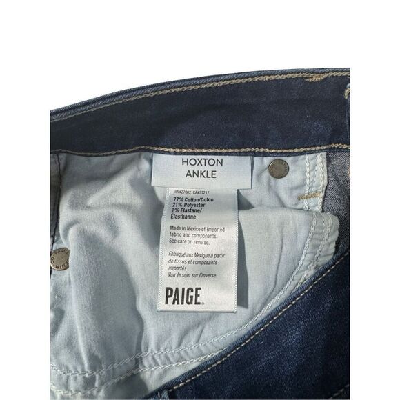 PAIGE Hoxton Ankle Dark Blue Jeans Size 28 - Picture 5 of 6